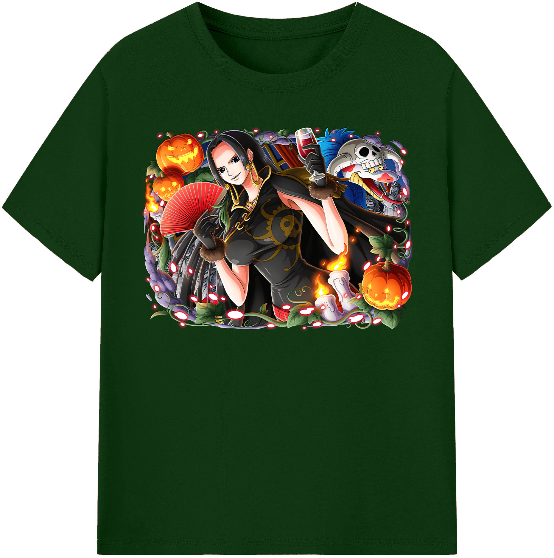 ワンピース ボア・ハンコック ONE PIECE Boa·Hancock 綿100％半袖Tシャツ（フロントプリント）